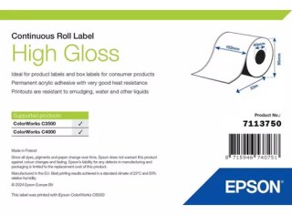 Epson High Gloss Label Zelfklevend printerlabel