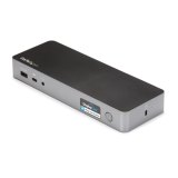 StarTech.com Universele Laptop Docking Station, Hybrid USB-C & USB-A Dock, Dual 4K DP & HDMI, 60W PD, Mac / Windows / Chrome OS, 4x USB 5Gbps Hub, GbE