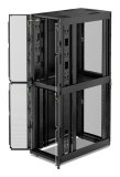 APC NetShelter SX, serverrackbehuizing, colocatie, 2 x 20U, 600W x 1070D mm, met zijkanten, zwart