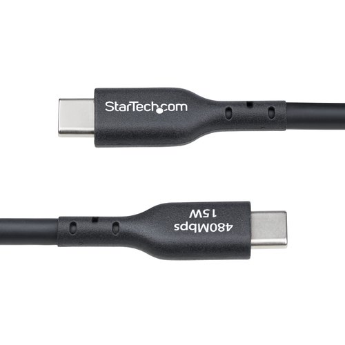 StarTech.com 4m USB-A naar USB-C Laadkabel, USB-A naar USB Type-C Oplaadkabel, Opladen & Synchroniseren, Fast Charge 3A, USB 2.0 Data Transfer Kabel, TPE Mantel, Zwart