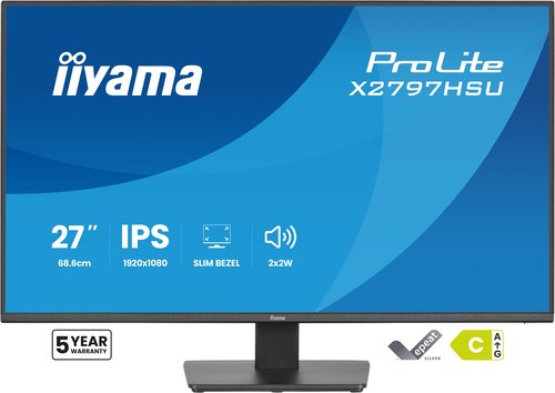 iiyama ProLite X2797HSU-B1 computer monitor 68,6 cm (27") 1920 x 1080 Pixels Full HD LED Zwart