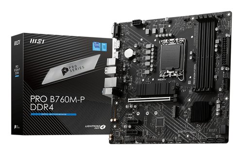 MSI PRO B760M-P DDR4 moederbord Intel B760 LGA 1700 micro ATX