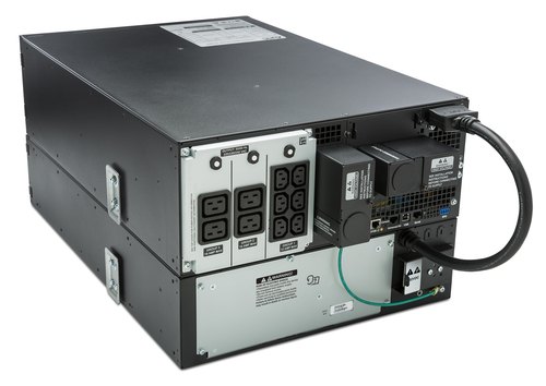APC Smart-UPS On-Line SRT6KRMXLI - 6kW/VA, 6x C13 + 4x C19 + hardwire 1 fase uitgang, rackmountable, Embedded NMC