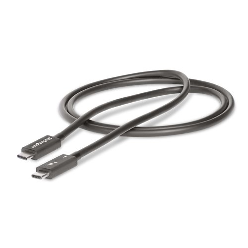 StarTech.com 1m Thunderbolt 4 Kabel, 40Gbps, 100W PD, 4K/8K Video, Intel-Certified Thunderbolt Kabel, Compatibel met USB4/Thunderbolt 3/USB 3.2/USB Type-C/DisplayPort