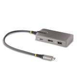 StarTech.com USB-C Multiport Adapter, 4K 60Hz HDMI w/HDR, 3-Port USB Hub, 100W Power Delivery Pass-Through, USB Type C Mini Docking Station, Windows/macOS/ChromeOS/iPadOS/Android