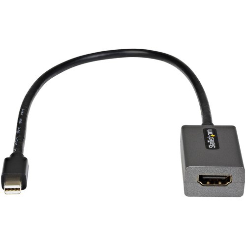 StarTech.com Mini DisplayPort naar HDMI Adapter, mDP naar HDMI Adapter Dongle, 1080p, mDP 1.2 naar HDMI Monitor/Scherm, Video Converter, 30cm Vaste Kabel, Verbeterde versie van MDP2HDMI
