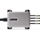 StarTech.com 4-Port Multi-Device USB-C Oplader, Totaal 240W, Single Port 140W EPR, PD 3.1, Poorten met Schroefvergrendeling, Opbouwmontage, Ideaal voor Vergaderzalen