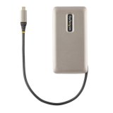 StarTech.com USB-C Multiport Adapter, 4K 60Hz HDMI 2.0b, HDR, USB 3.2 Gen 2 10Gbps Hub (2xUSB-C, 1xUSB-A), 100W PD Pass-Through, Mini Travel Dock, 30cm Kabel, Laptop Docking Station, USB Type-C Travel Adapter