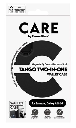 PanzerGlass Tango Two-in-One mobiele telefoon behuizingen 17 cm (6.7") Portemonneehouder Zwart