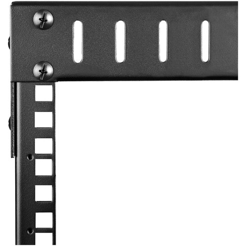 StarTech.com 2 Post 8U Heavy-Duty Wandmonteerbare Server Rack, 19" Open Frame Netwerk Rack met Verstelbare Diepte, Data Rack voor IT/AV/Patchpaneel/Computer Apparatuur, Incl Kooimoeren en Schroeven