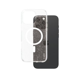 PanzerGlass CARE™ by ® Star Lit Case w. White MagSafe iPhone 16 Pro Max mobiele telefoon behuizingen Hoes Transparant