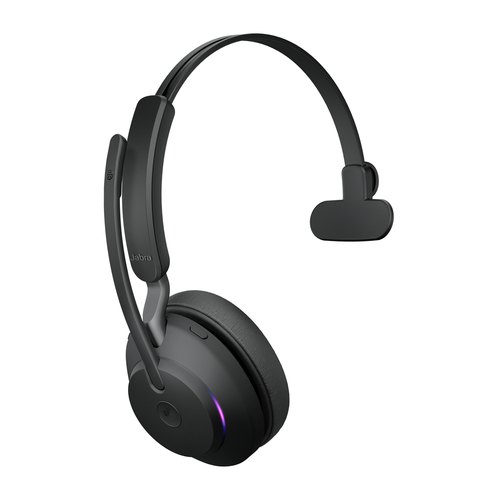 Jabra Evolve2 65 Headset Draadloos Hoofdband Kantoor/callcenter USB Type-A Bluetooth Oplaadhouder Zwart