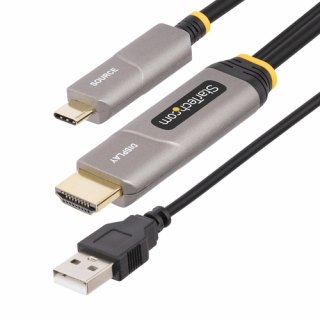 StarTech.com 15,2m USB-C naar HDMI 2.0 Actieve Optische Kabel (AOC), OM3 Multi-mode, 4K 60Hz, CL3 Rated, HDR10, HDCP1.4/2.2, Unidirectionele USB Type-C naar HDMI Adapterkabel