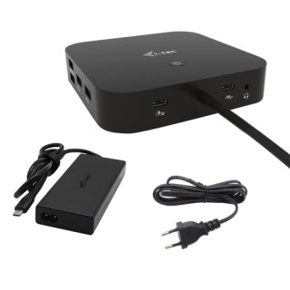 i-tec USB-C HDMI DP Docking Station with Power Delivery 100 W + Universal Charger 100 W