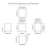 StarTech.com 4-Post 12U Mobiel Open Frame Server Rack, 19" Patchkast met Wielen en 4 Stijlen, Open Serverkast met Verstelbare Diepte voor Computer / AV / Netwerk Apparatuur - Wielen, Stelvoeten of Vloermontage