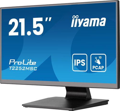 iiyama ProLite T2252MSC-B2AG computer monitor 54,6 cm (21.5") 1920 x 1080 Pixels Full HD LCD Touchscreen Zwart