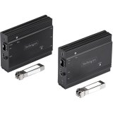 StarTech.com 4K HDMI KVM Extender over Glasvezel/FIber, HDMI Video & USB Remote KVM Switch/Console Extender tot 300m (MultiMode), 2x 10G MMF SFP+ modules, KVM Extension Kit (TX/RX)