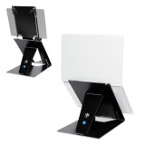 R-Go Tools Tablet- en laptopstandaard R-Go Riser Duo, geschikt voor 10-22 inch scherm, zwart