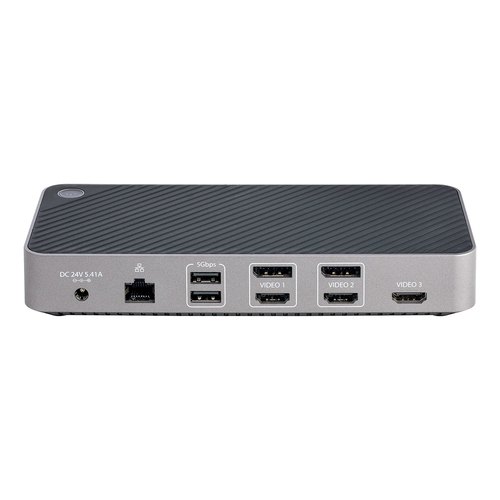 StarTech.com USB-C Triple Monitor Docking Station - HDMI/DP Triple 4k USB-C Dock - 5x USB Hub - GbE - 100W PD - Universeel Multi Monitor Docking Station - Thunderbolt 3/4 Compatibel