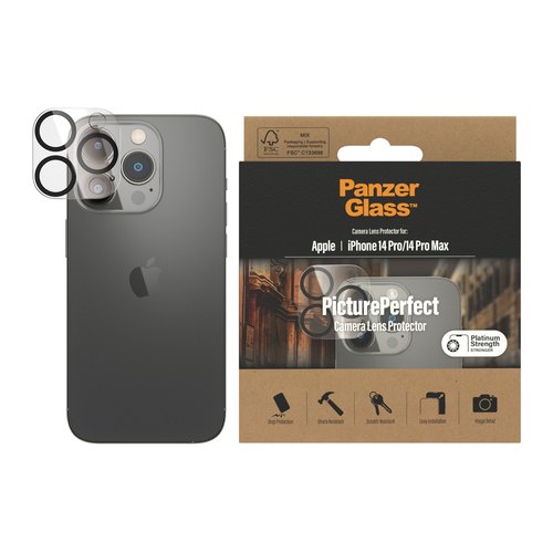 PanzerGlass ® PicturePerfect Camera Lens Protector iPhone 14 Pro | 14 Pro Max Doorzichtige schermbeschermer Apple 1 stuk(s)