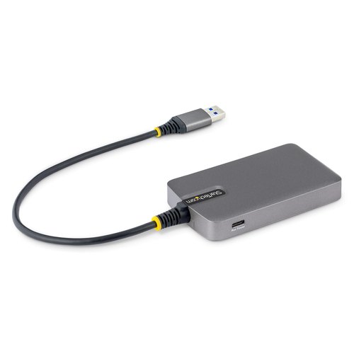 StarTech.com 4-Port USB-A Hub, 5Gbps, Bus Powered, USB-A naar 4x USB-A hub met Extra USB-C Voedingsingang, 30cm Host Kabel, Compacte Desktop/Laptop USB Hub