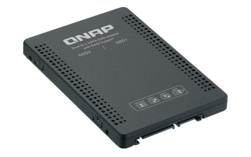 QNAP QDA-A2MAR behuizing voor opslagstations SDD-behuizing Zwart M.2
