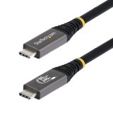 StarTech.com 1m USB4 Kabel, 80Gbps, USB-IF Gecertificeerde USB-C Kabel, 240W PD, 8K 120Hz/4K 240Hz, DP2.1, DP80, Thunderbolt 4 Compatibel, USB Type-C Kabel