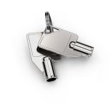 Compulocks Dual Head Coiled Cable Keyed Lock kabelslot Zwart