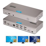 StarTech.com Triple-Monitor USB4 Docking Station, 4K 60Hz HDMI of DisplayPort, 100W Laptop Charging, 2.5GbE, USB-C Multi-Monitor Dock, Zonder Drivers