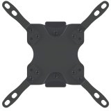 Manhattan Draaibare wandbeugel voor TV’s en monitoren (Kantelen & Zwenken, 2 zwenken), voor schermen 13"–27", VESA-compatibiliteit: van 75×75 tot 200×200 mm (controleer de afmetingen van de vier montagegaten aan de achterzijde), max 30 kg, zwart