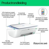 HP DeskJet 2822e Draadloos All-in-One Kleur Printer, Instant Ink; Kopieerapparaat, scanner