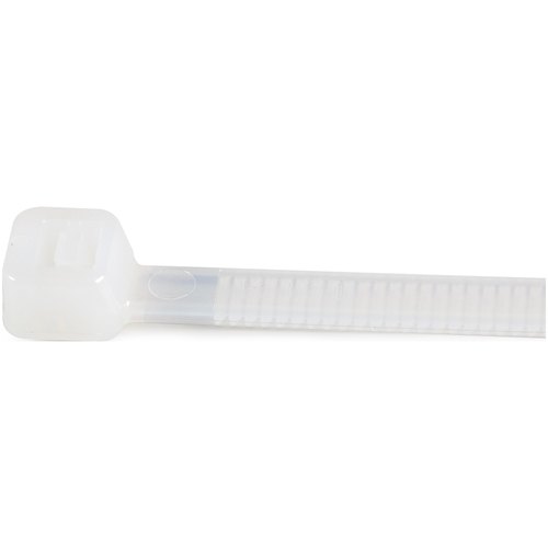 StarTech.com 25 cm Witte Kabelbinders 4 mm Breed, 68 mm Bundeldiameter, 22 kg Treksterkte Zelfsluitende Snelbinders uit Nylon met Gebogen Punt, 94V-2/UL Listed, 1000 stuks