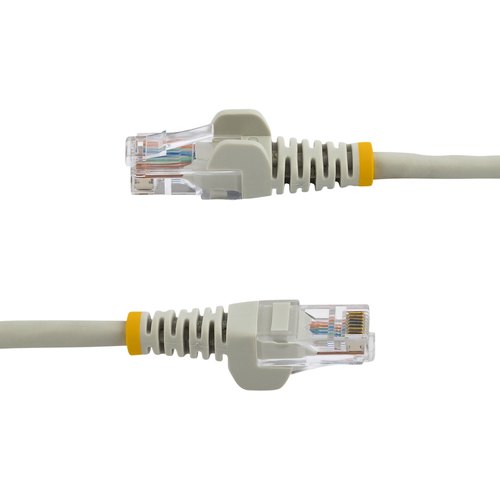 StarTech.com 15 m Cat5e RJ45 UTP Netwerkkabel zonder Uitsteeksels Grijs
