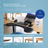 R-Go Tools Armsteun R-Go, ergonomisch, symmetrisch met buikuitsparing, soft foam, zwart