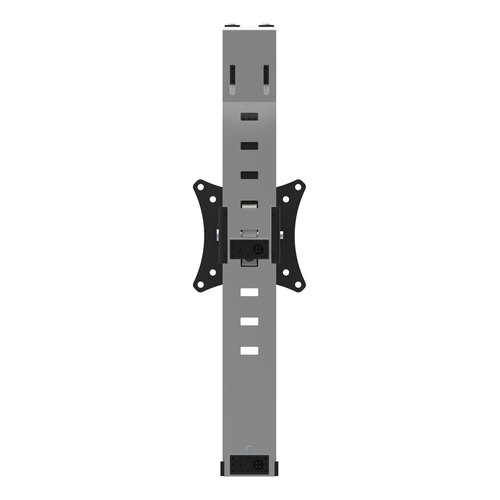 StarTech.com Cubicle Monitor Beugel, Hangende Schermbeugel voor VESA Schermen tot 34" (8kg), Verstelbare Hoogte, Ergonomische Wandsteun voor Afgesloten Werkplek met Haak/Klem