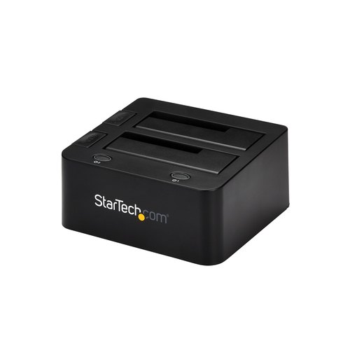StarTech.com Dual-Bay USB 3.0 naar SATA en IDE HDD Docking Station, 5 Gbps Hard Drive Dock, Externe 2.5/3.5" SATA I/II/III en IDE (40 pin) SSD/HDD Docking Station, Hot-Swap Hard Drive Bays, Top-Loading