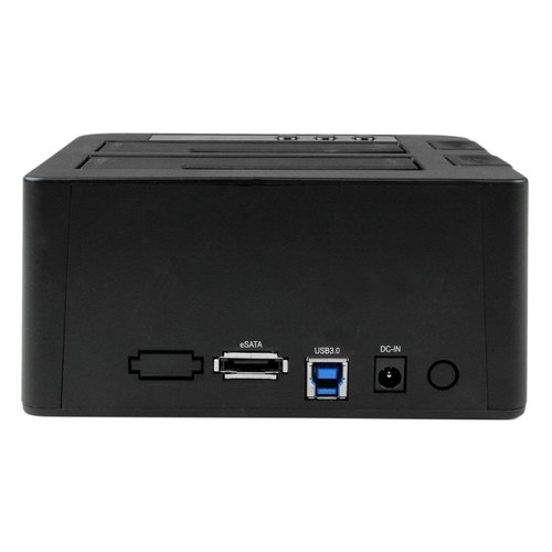 StarTech.com Dual Bay Hard Drive Cloner, Standalone USB 3.2 Gen 1 (5 Gbps) / eSATA naar 2.5/3.5" SATA III HDD/SSD Kloner/Copier, Harde Schijf Duplicator Dock, Hard Disk Copy