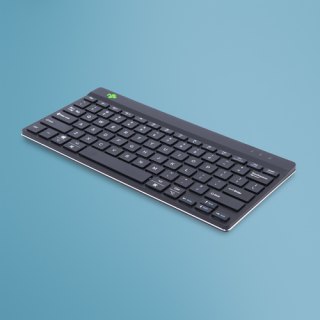 R-Go Tools Ergonomisch toetsenbord R-Go Compact Break, compact toetsenbord met pauzesoftware, QWERTY (US), Bluetooth, zwart