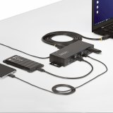 StarTech.com 7-Port Managed USB Hub met 4x USB-A, Heavy Duty met Industriële Stalen Behuizing, ESD & Overspanningsbeveiliging, Wand/Bureau/Din-Rail Montage, USB 3.0/3.1/3.2 Gen 1 5Gbps