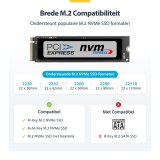 StarTech.com USB-C/USB-A naar M.2 NVMe Dock Adapter, 10Gbps, Externe M.2 NVMe SSD Lezer, B+M/M-Key, Vereist Geen Gereedschap