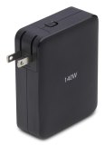StarTech.com 140W USB-C Wandlader, 3x USB-C/1x USB-A, APFC, PD 3.1 Internationale GaN Power Adapter voor MacBook/Dell XPS/Inspiron
