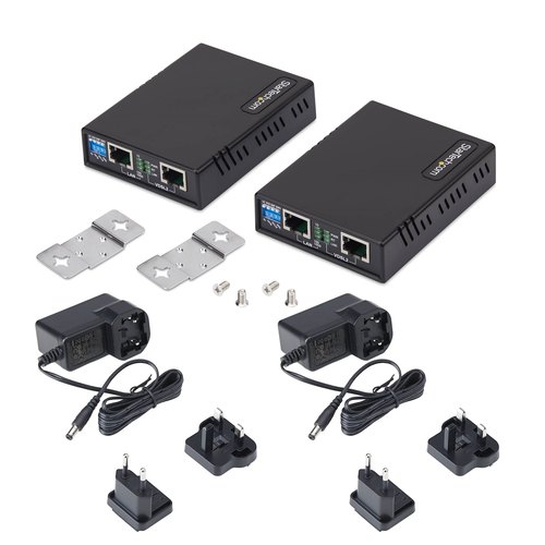 StarTech.com VDSL2 Ethernet Extender Kit via Single Pair Kabel, Tot 1km Long Range LAN Repeater over Telefoonlijn/CAT5e/CAT6, Vervanging voor 110VDSLEXTEU, TAA