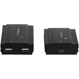 StarTech.com 4-Port USB 2.0 Extender Hub over Single CAT5e/CAT6 Ethernet Kabel (RJ45) - 100m - USB Extender Hub Adapter Kit - Metalen Behuizing - Extern Gevoed - 480 Mbps