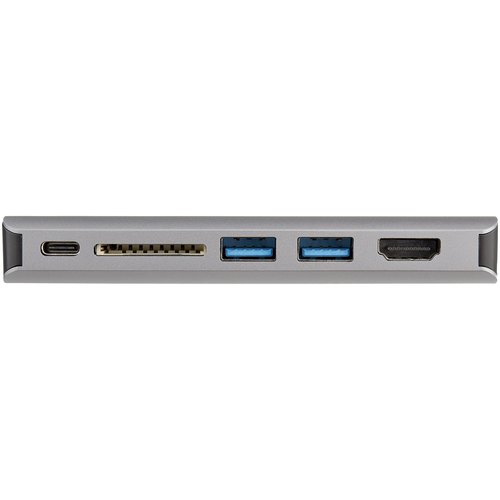 StarTech.com USB-C Multiport Adapter - USB-C Travel Dock met 4K HDMI of 1080p VGA - 3x USB 3.0 Hub, SD, GbE, Audio, 100W PD Pass-Through - Mini Docking Station voor Laptop/Tablet