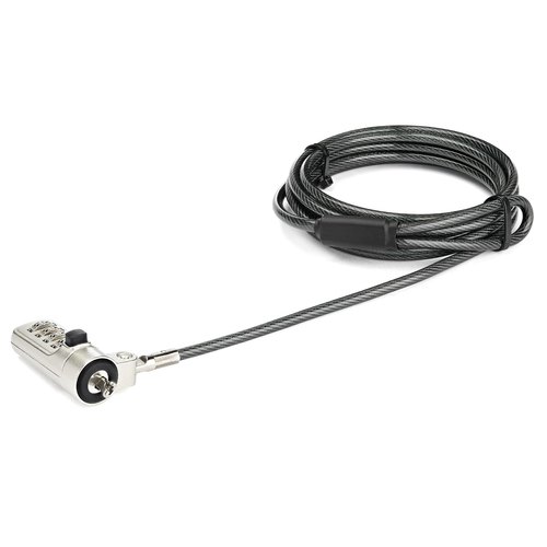 StarTech.com Laptop kabelslot - 4-cijfer combinatie slot - Wedge type