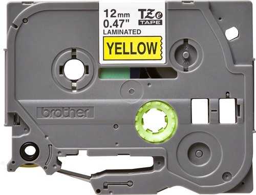 Brother TZE-631 labelprinter-tape Zwart op geel