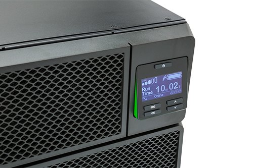 APC Smart-UPS On-Line SRT5KRMXLW-HW - 5kW/VA, hardwire 1 fase uitgang, rackmountable, Embedded NMC, 208V/230V