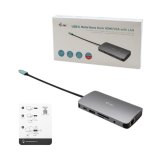 i-tec Metal USB-C Nano Dock HDMI/VGA with LAN + Charger 100W