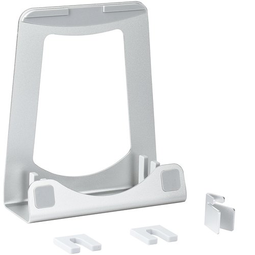 StarTech.com Laptopstandaard - 2-in-1 Laptopverhoger / Verticale Laptopsteun - Ideaal voor Ultrabooks & MacBook Pro/Air - Ergonomische Laptophouder met Ideale Kijkhoek - Zilver, Aluminum