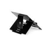 R-Go Tools Laptopstandaard R-Go Riser Flexible, ergonomisch, verstelbare inklapbare laptopverhoger, Hylite aluminium, zwart